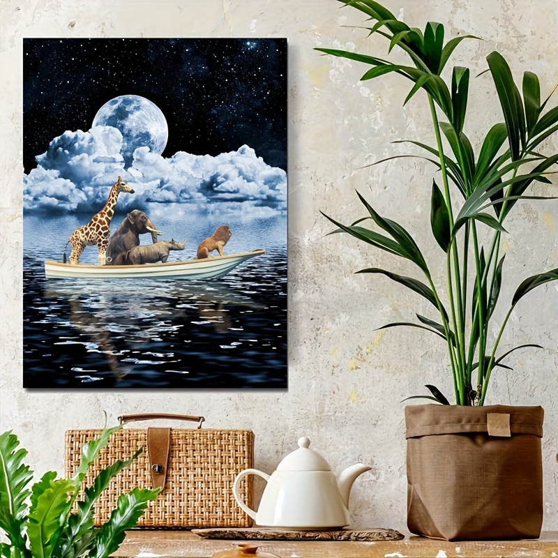 1pc Canvas Poster Modern Art Underwater World Underwater Sea Life Decorative  Painting Ideal Gift For Bedroom Decor Wall Art Wall Decor Fall Decor Wall  Decor Room Decor Room Decoration No Frame