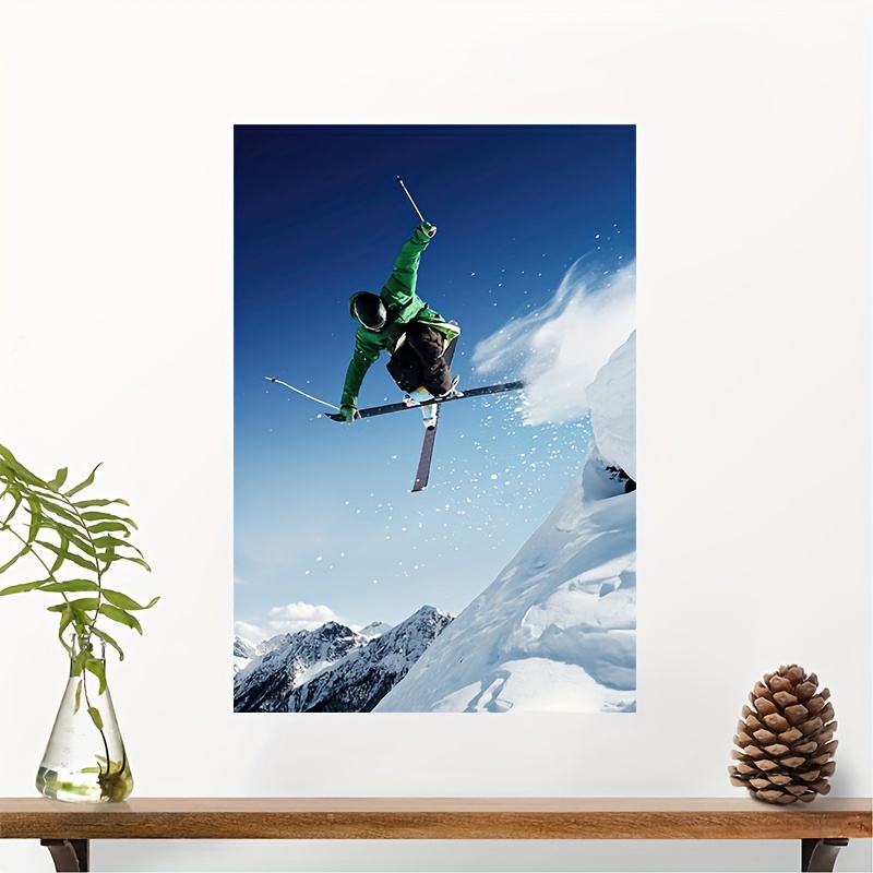 1pc Canvas Poster Modern Art Ski Poster Ideal Gift For Living Room ...
