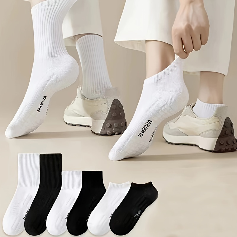 10 Pares Calcetines Deportivos Blancos Mujer - Temu