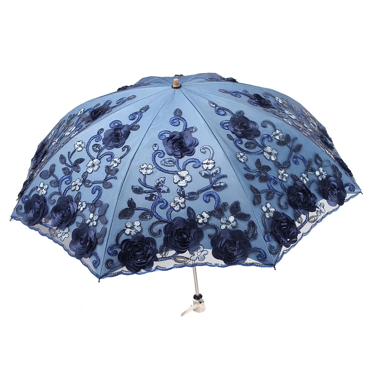 Creative Devil Skull Handle Umbrella, Automatic Umbrella, Folding Uv  Protection Umbrella, Sunny And Rainy Windproof Umbrellas - Temu