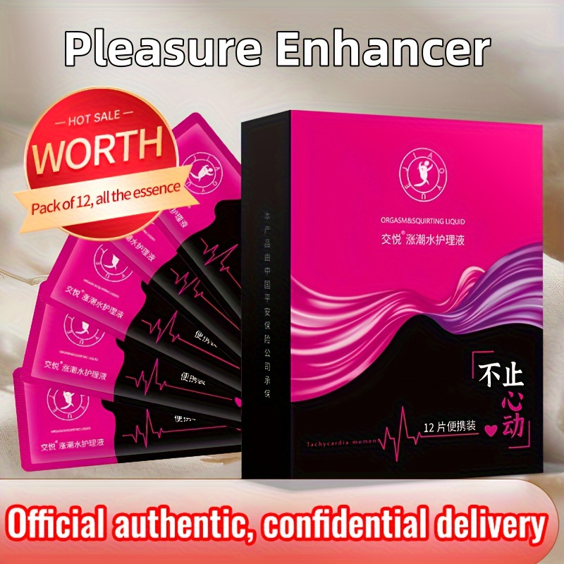 12 Bags Of Pleasure Increasing Water Female Pleasure Sex Liquid Sensitive Lubrication For Private Parts Climax Liquid Adult Sex Toys For Couples