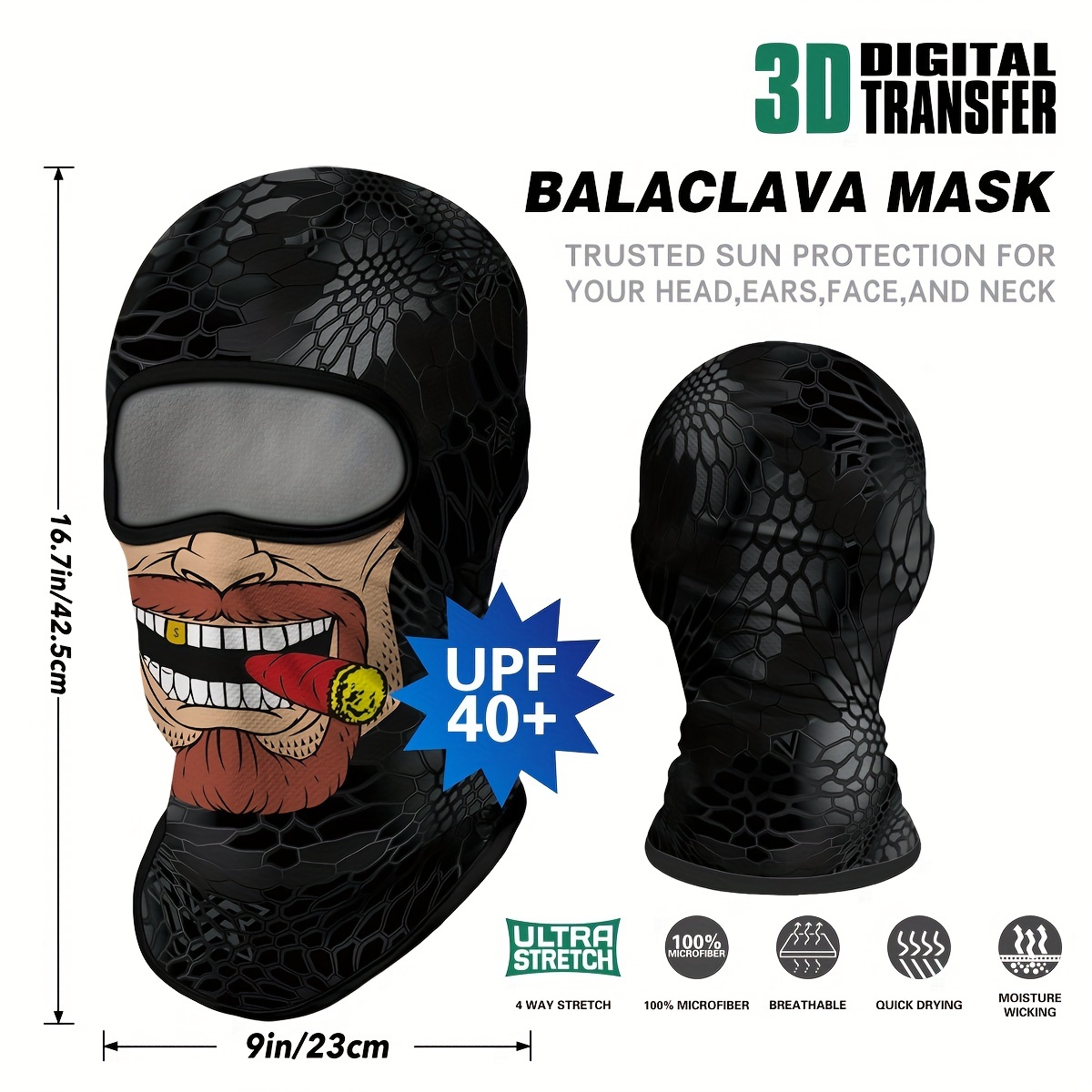 1pc Clown Fantasma Teschio Maschera,copertura Protettiva Antipolvere Traspirante  Antivento Uv Ciclismo Motocicletta Caccia Escursionismo Equitazione,  Costume Cosplay, Checkout Online Rapido E Sicuro