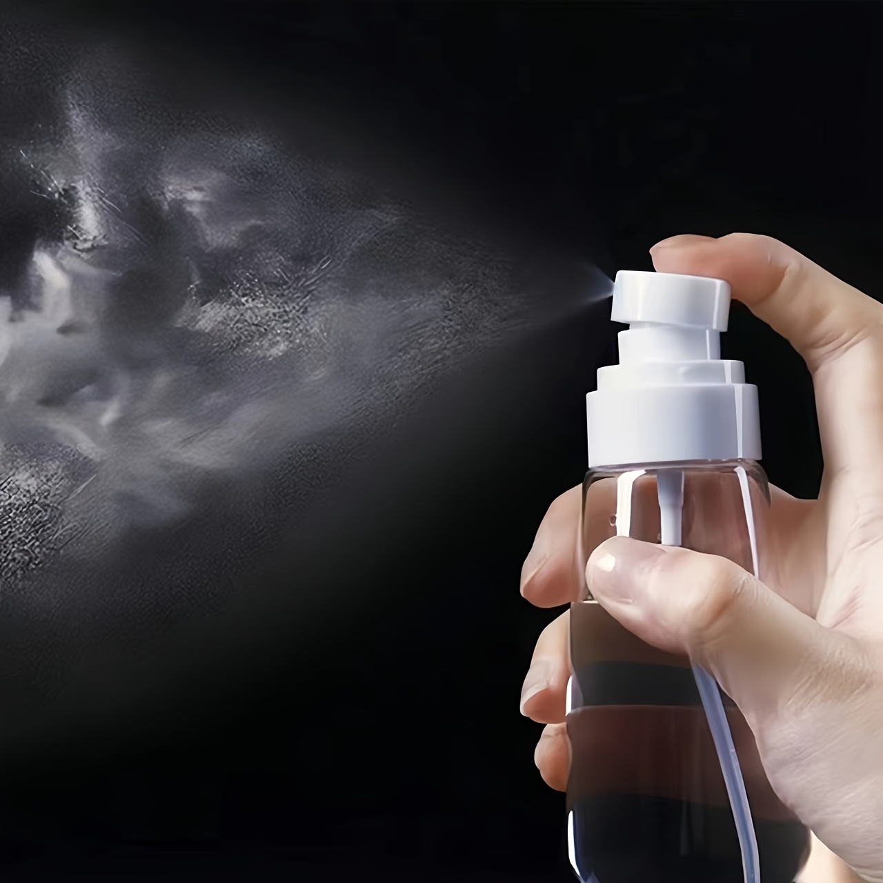 Flacone spray vuoto trasparente Profumo a nebbia fine ricaricabile che  forma bottiglie d'acqua Spray di plastica per la pulizia cosmetica dei  prodotti per la cura della pelle in confezione da 3