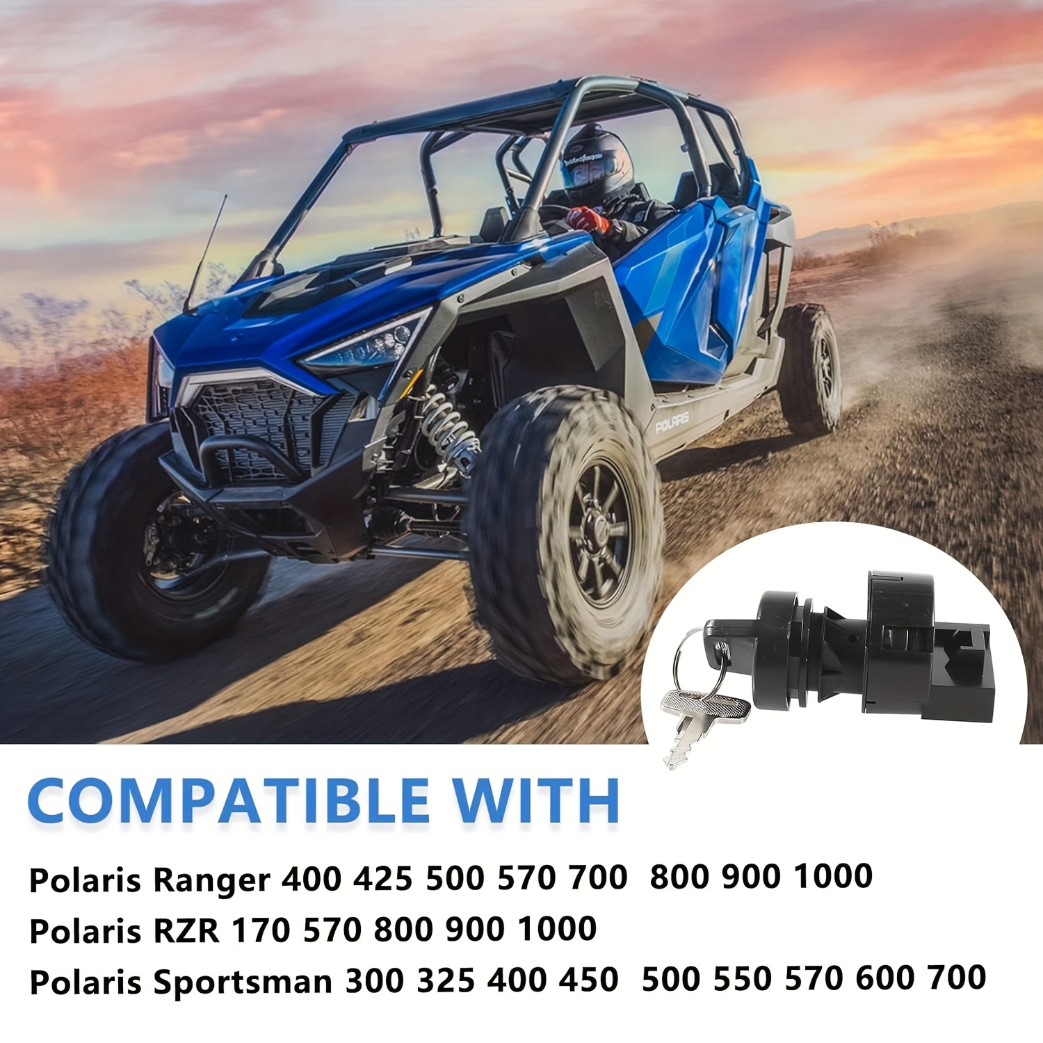 イグニッションキースイッチ Polaris Ranger 400 425 500 570 700 800