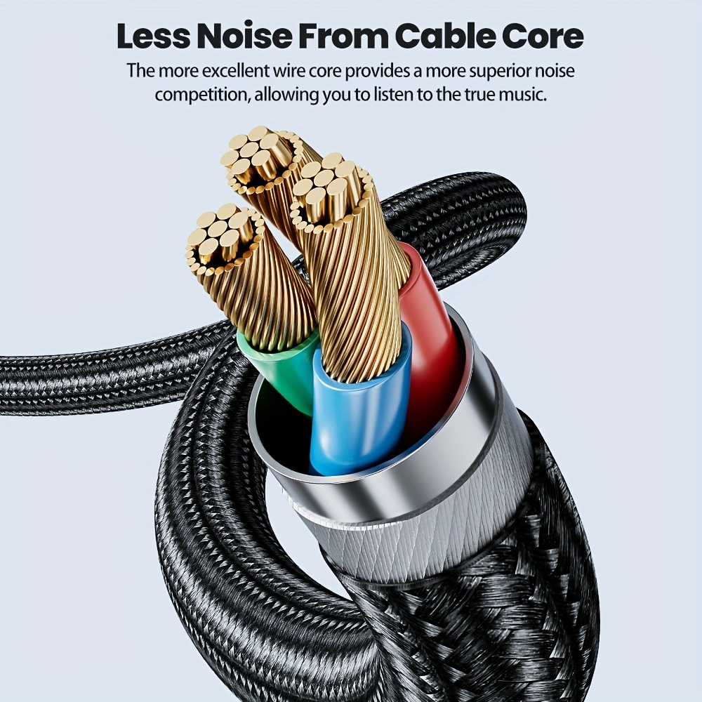 UGREEN Cable de Audio Estéreo, Cable Auxiliar Jack 3.5mm Macho a Macho,  Cable Plano de