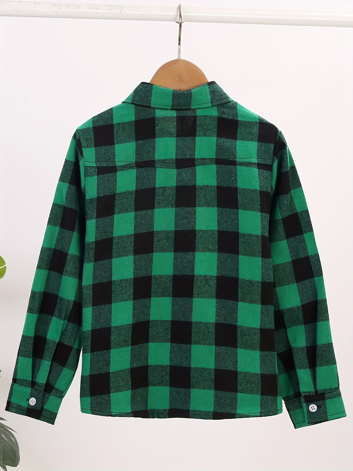 Boys Plaid Shirts Long Sleeve Tops Spring Fall Outwear Jacket