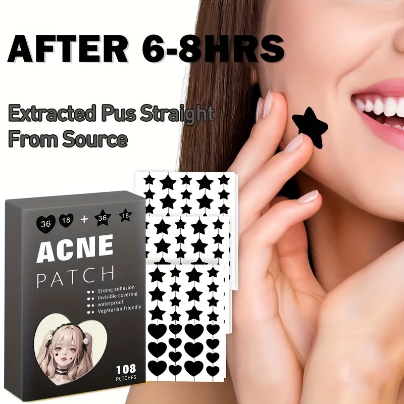 Acne Patch Pimple Patch Yellow Heart Star Shaped Acne - Temu