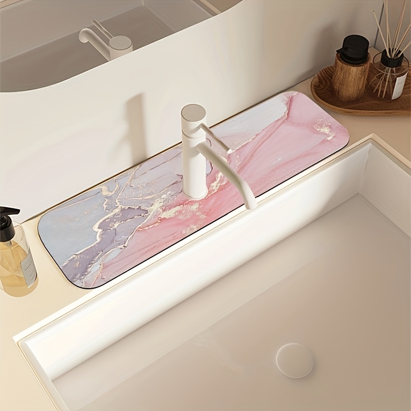 Kitchen Sink Faucet Mat Bathroom Carpet Diatom Mud Super Absorbent
