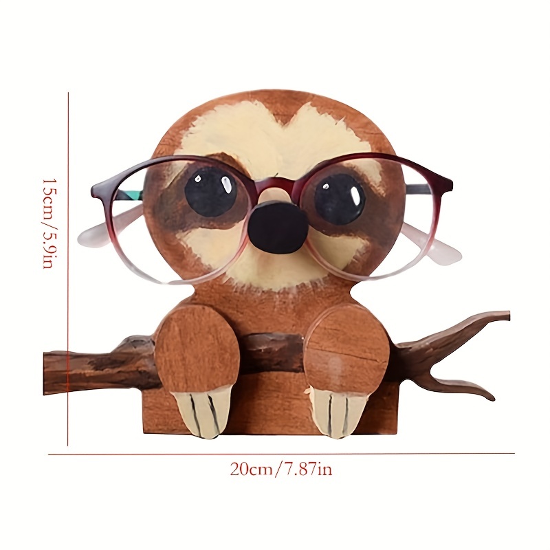  YGAOR Glasses Holder Stand Animal Wooden Eyeglass Holder Stand  Cute Animal Pet Glasses Stand Holder Cat Handmade Wood Animal Shape Eye  Glass Holder Home Office Decoration (Otters) : Home & Kitchen