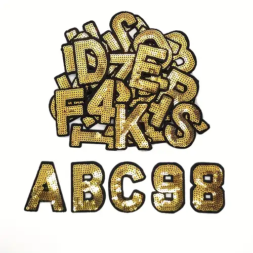 12 Sheets 500 Pieces Iron on Letters and Numbers, 2 Inch Iron on Vinyl  Letters for Clothing, Heat Transfer Letters with AZ PU Alphabets Sticker,  Iron