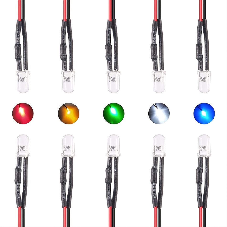 12v Led Lights Emitting Diodes Pre Wired 12 Volt Led - Temu