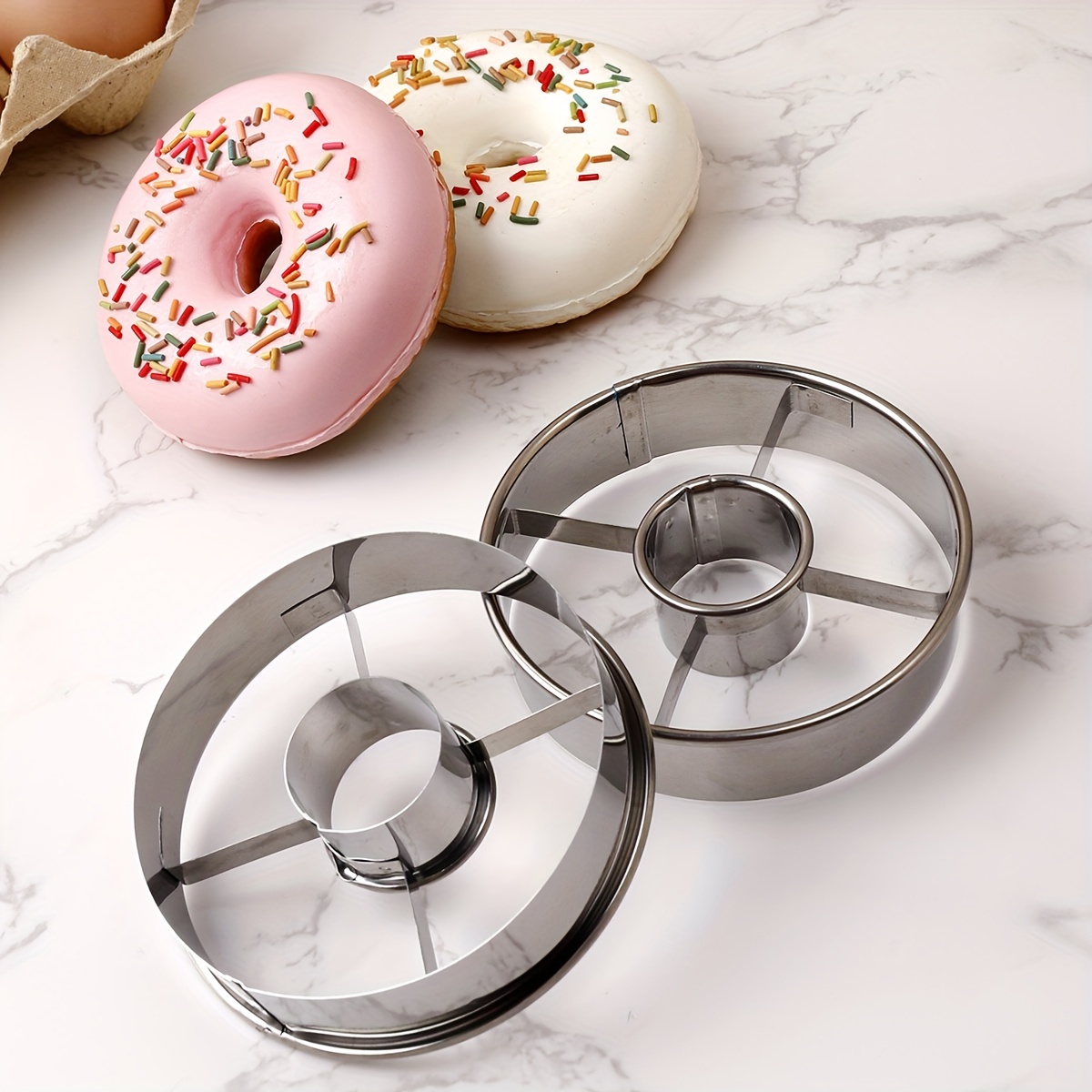 1pc, Donut Cutter, Stainless Steel Doughnut Mold, Mousse Cake Mold, Baking  Tools, Kitchen Gadgets, Kitchen Accessories