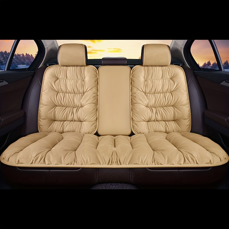 Soft Plush Car Seat Cover Automobiles Seat Cover Cushion Pad - Temu