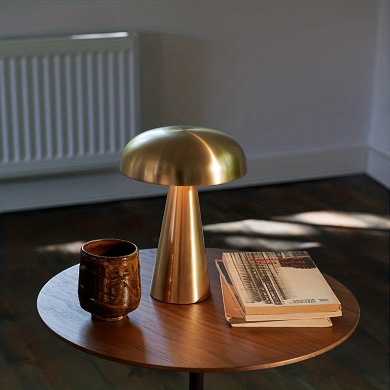 Mushroom Table Lamp 3 Color Adjustable Brightness Cordless - Temu