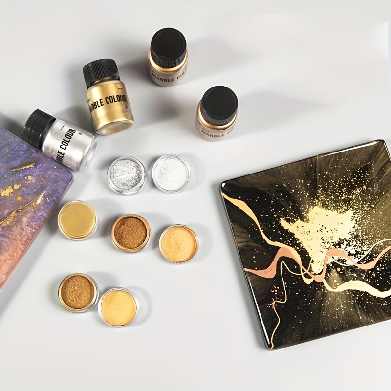 How to make golden paint  diy golden paint with golden powder