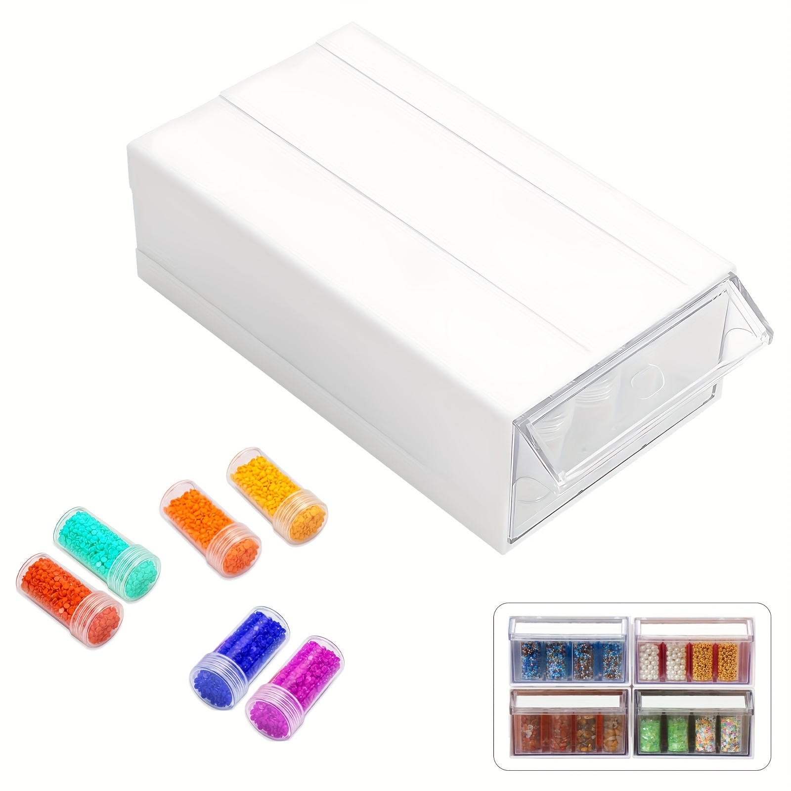 Storage Containers for Diamond Painting, Stackable Craft Storage