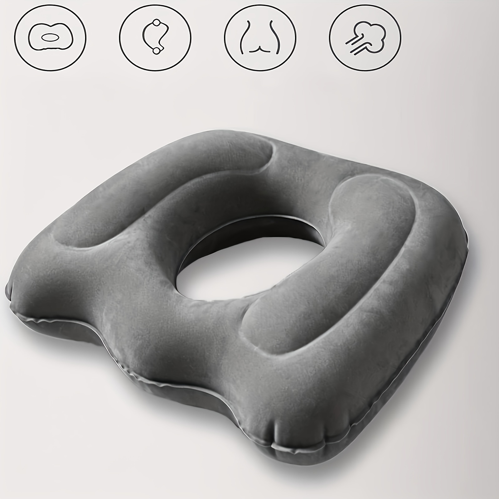 Donut Pillow Hemorrhoid Seat Cushion For Office Chair, Inflatable Chair  Cushion, Sciatica Pillow For Tailbone Pain Seat Cushions