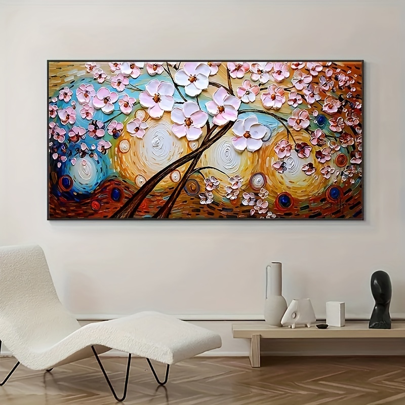 Money Canvas Wall Art Money Poster Abstract Colorful Floral - Temu