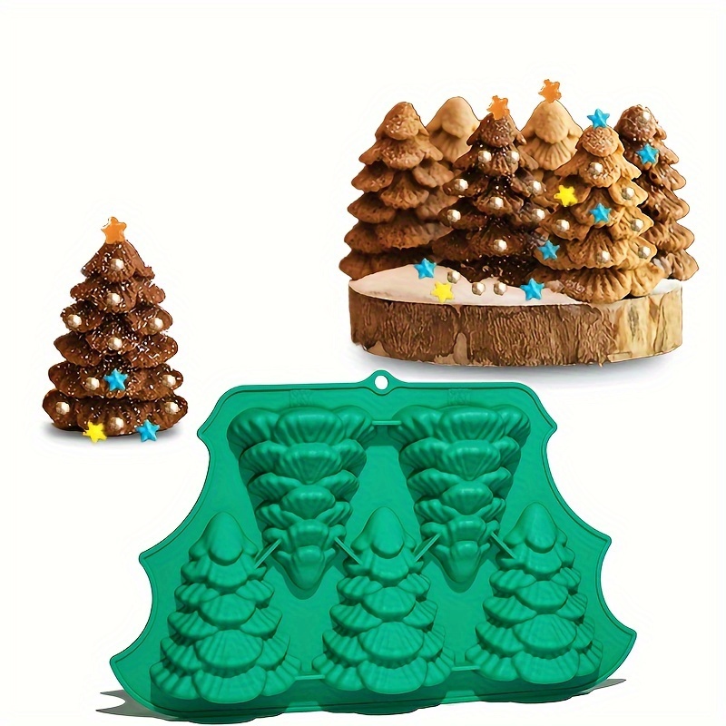3D Christmas Tree Silicone Mold, Multi Layered 3D Christmas Tree Cake Mold  Christmas Silicone Baking Mold Christmas Tree Baking Pan Party Cupcake  Topper Decorating Tools - by Viemira 