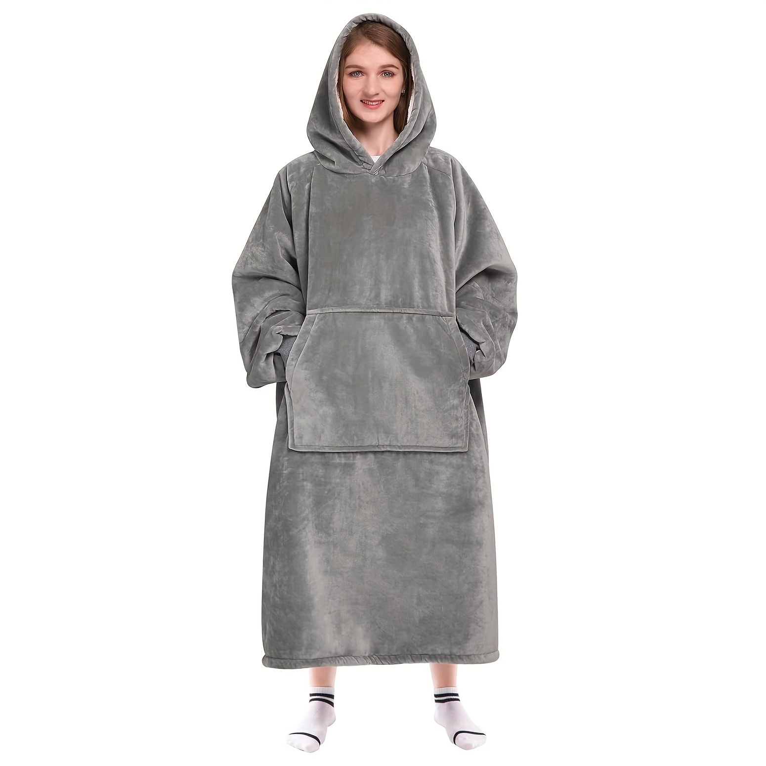 Wearable Blanket Hoodie Warm Soft Oversized Cozy Blanket - Temu