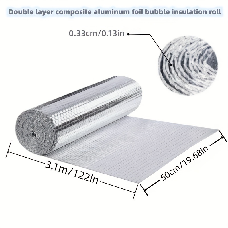 Réflecteur Radiateur Feuille d'isolation Panneaux réflecteurs de radiateur  Rouleaux d'isolation en feuille d'aluminium à double bulle auto-adhésifs