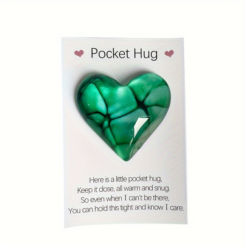 Pocket Hug Heart Card Miss Gift Mini Cute Pocket Hug - Temu