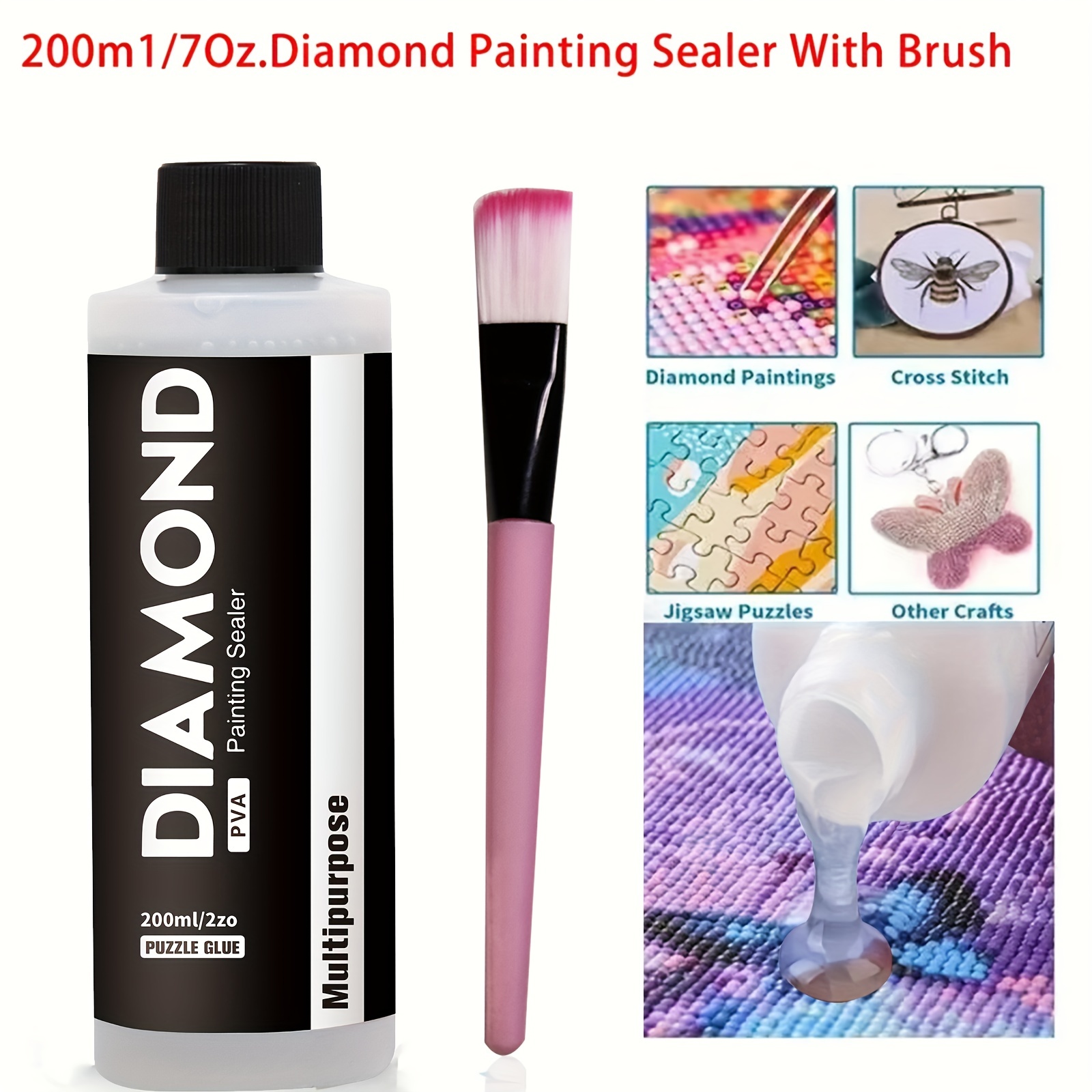 Diamond Painting Sealer Kit diamond Painting Glue For - Temu