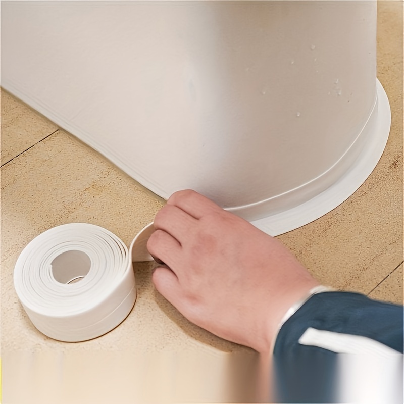 Cinta de sellado impermeable flexible para bañeras, cocinas, baños,  esquinas, duchas, paredes y esquinas de piso (color de fruta de impresión