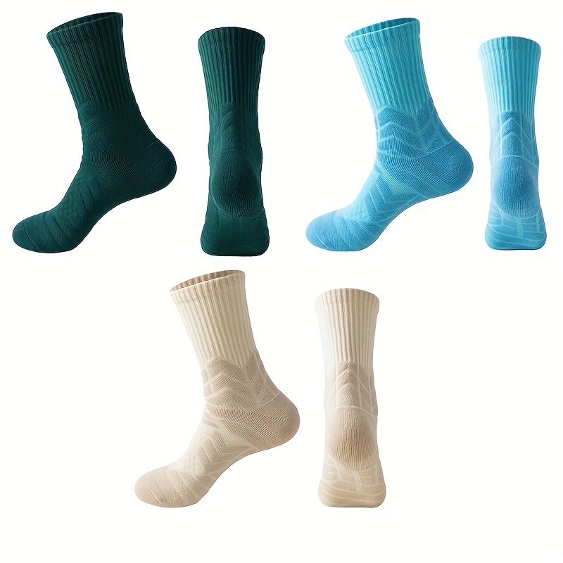 3 pares de calcetines de baloncesto para niños y niñas, atléticos