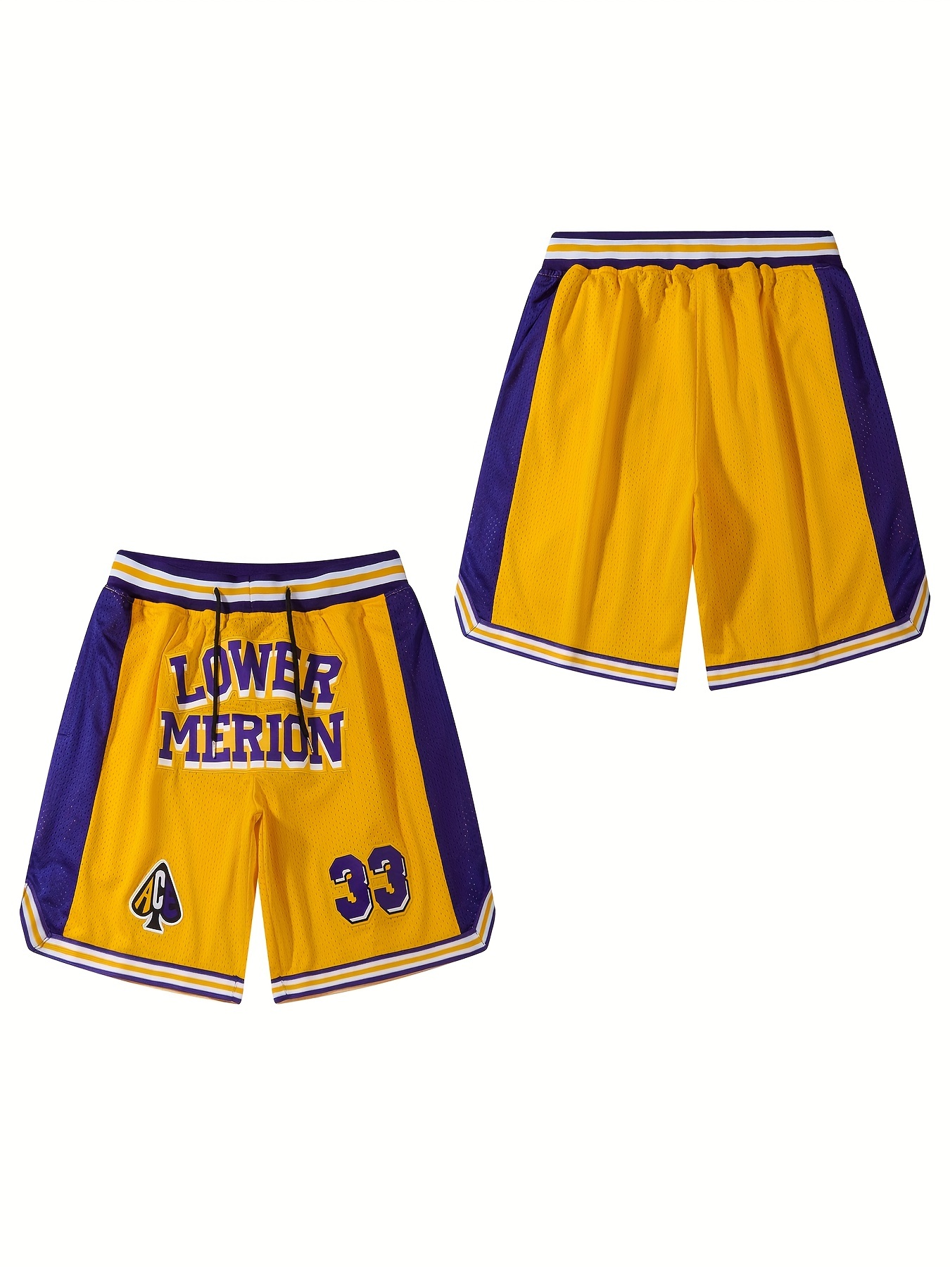 Basketball Shorts Embroidered Logo 4 Pockets