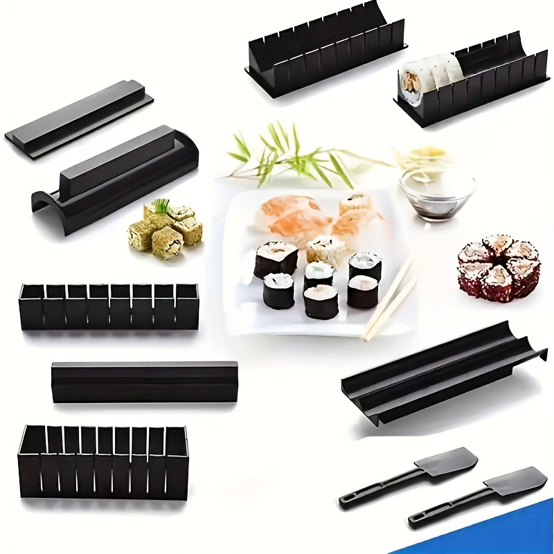 10Pcs/Set Sushi Maker Equipment Kit,Japanese Rice Ball Cake Roll