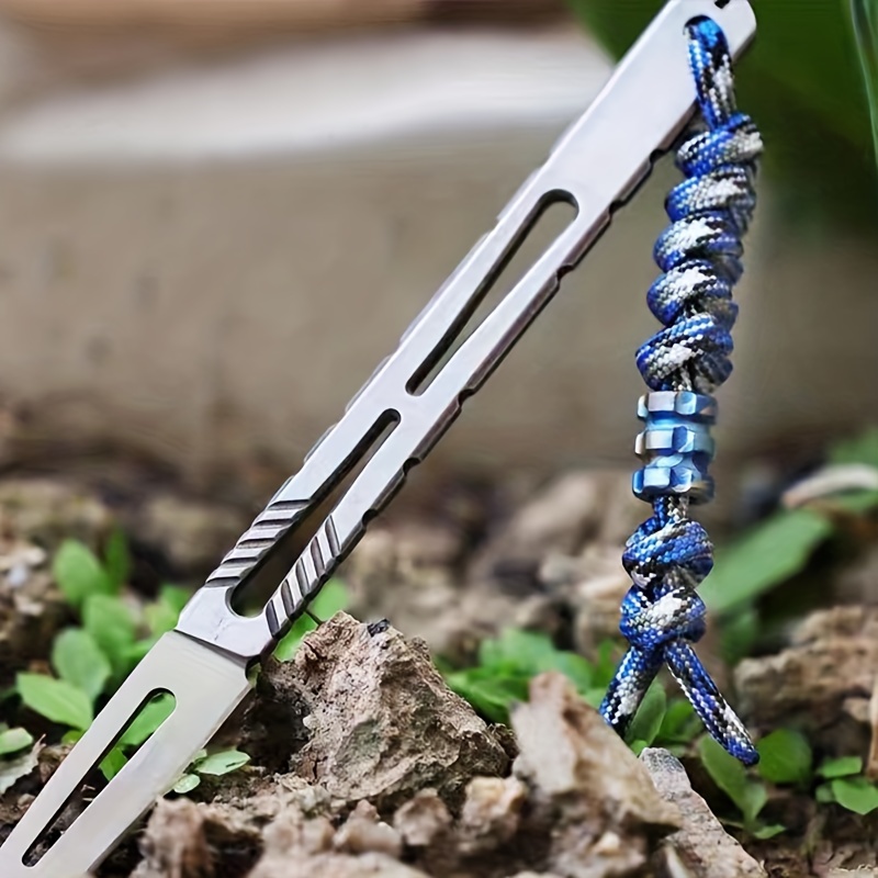 Pendant Knife Accessories, Titanium Paracord Beads