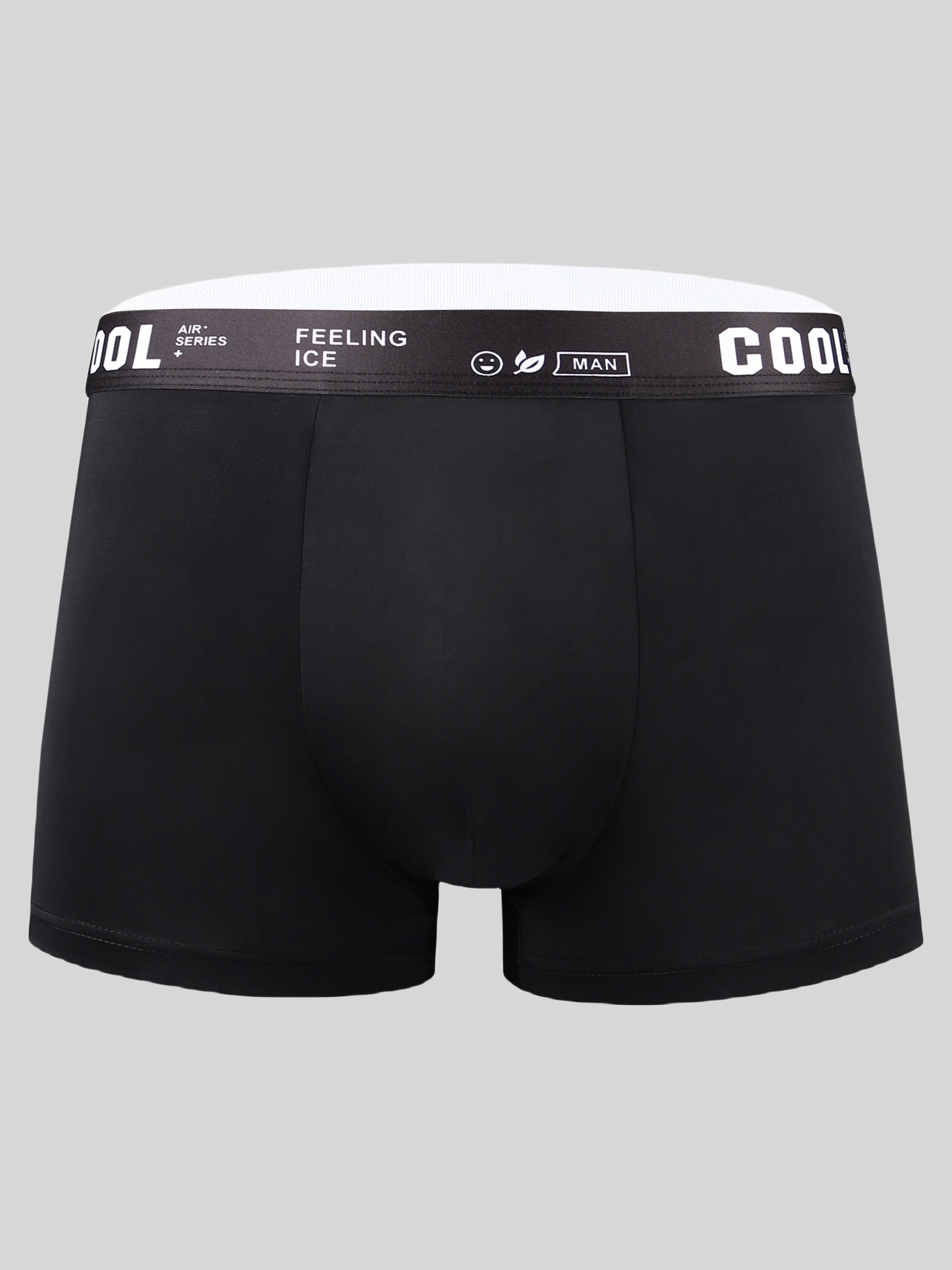 Plus Size Men's Ice Silk Cool Comfy Boxers Briefs Quick - Temu