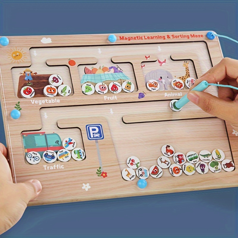 Planche à dessin magnétique, jouet D'apprentissage éducatif pour les tout- petits de 1 à 3 ans, cadeau D'anniversaire et de Noël parfait pour les  garçons et les filles de 2 ans