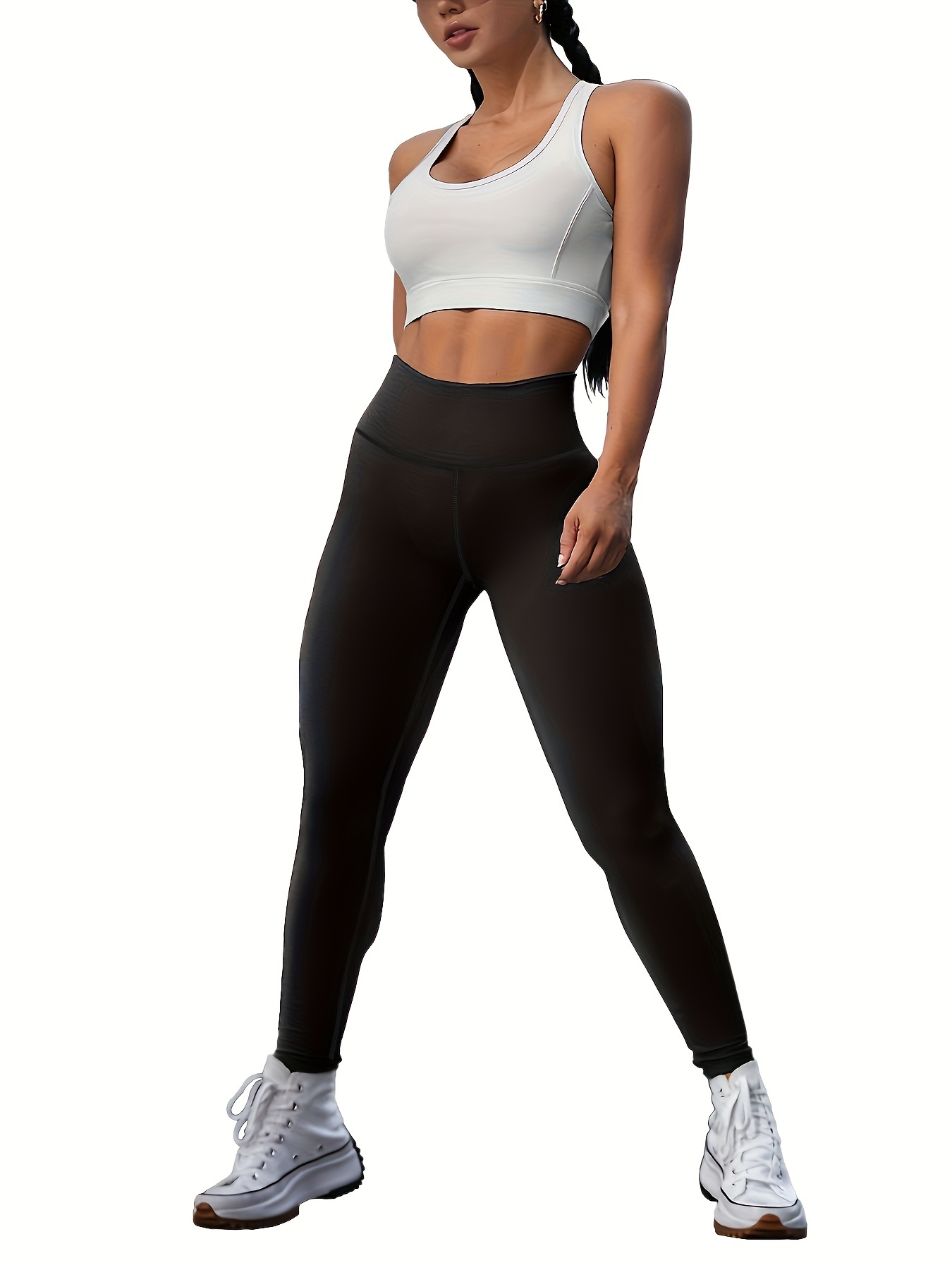 High Waist Tummy Control Fitness Pants Quick Dry Running - Temu