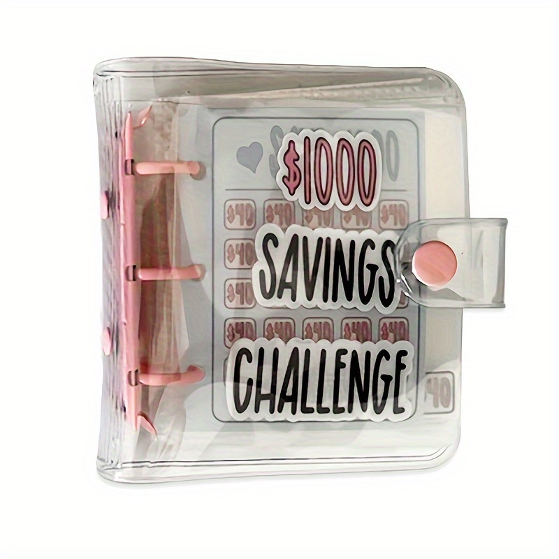 Carpeta para desafíos de ahorro de dinero, carpeta de ahorro de dinero con  bolsas, libro de ahorros con sobres de efectivo, sobres de ahorro de