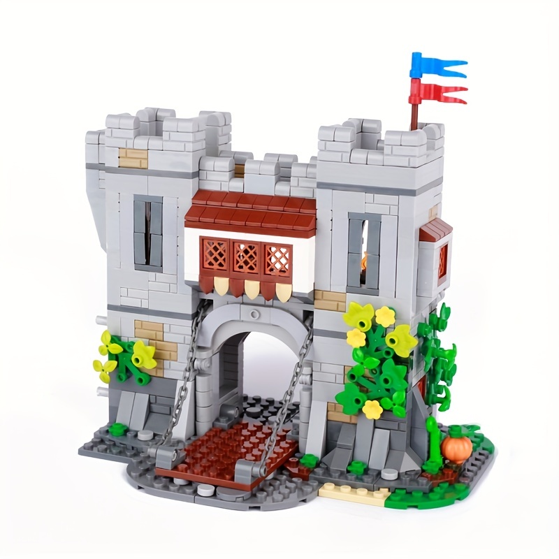 Château Médiéval Cottage Gate Tower Wall Minifigure, Petit Jouet De  Construction Pour Enfants, Cadeau De Puzzle, Jeux De Construction Créatifs  DIY