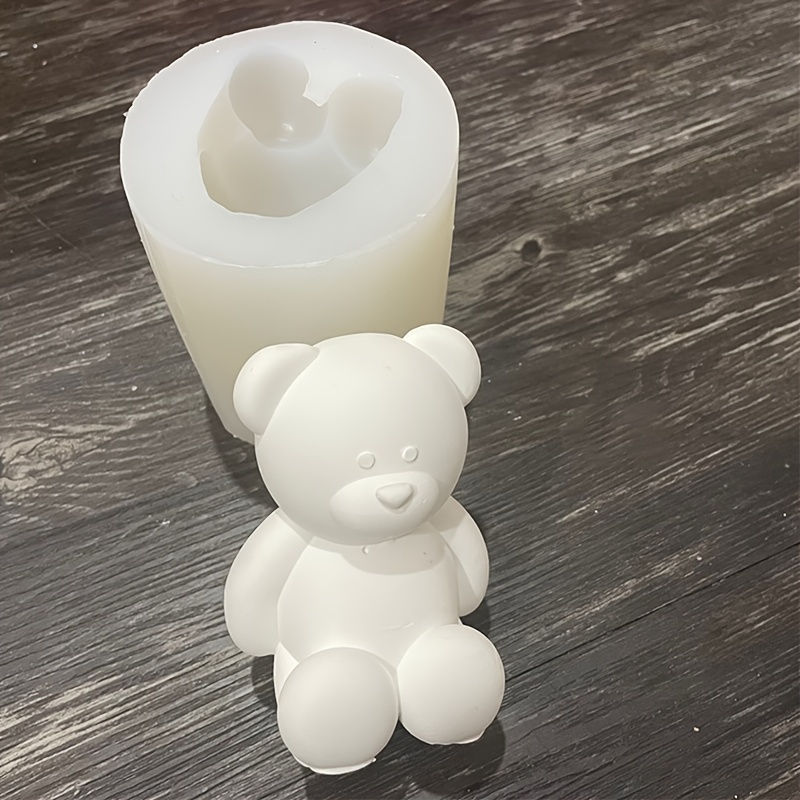 Cute Silicone Bear Mold-sit Bear Candle Mold-concrete Cement Plaster Bear  Mold-kawaii Bear Scented Candle Mold-diy Teddy Bear Resin Molds -   Norway