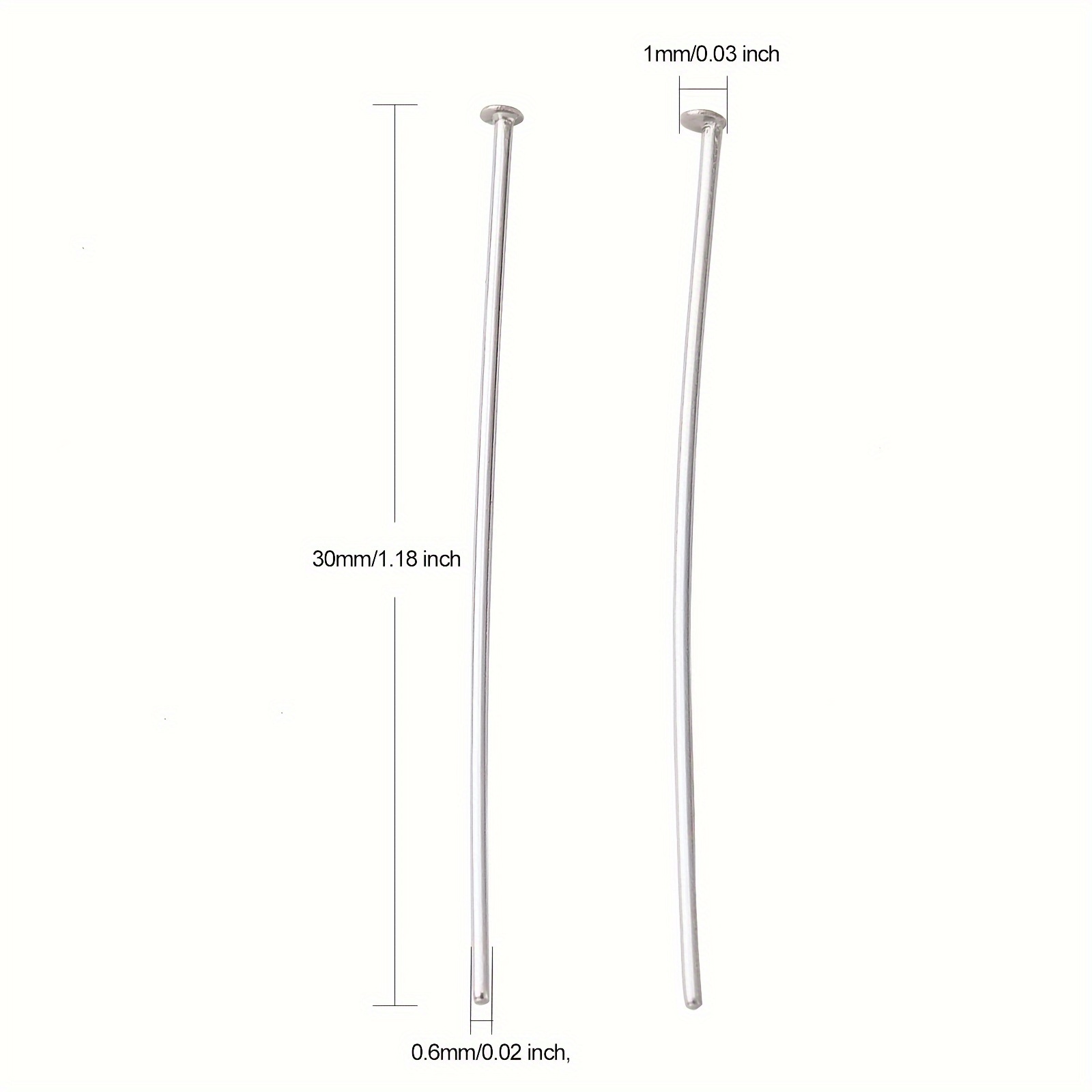 about ) Stainless Steel Silvery Flat Head T Pins Head Pins - Temu