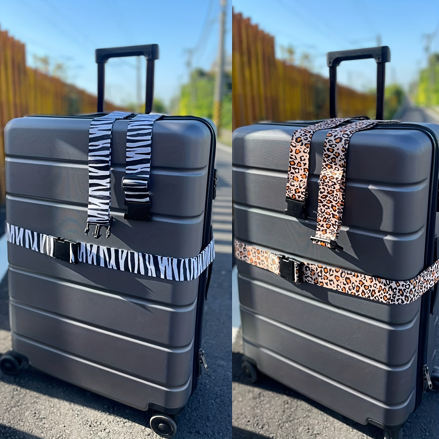 Sangles de bagages pour valises, sangles de valise réglables Accessoires de  voyage
