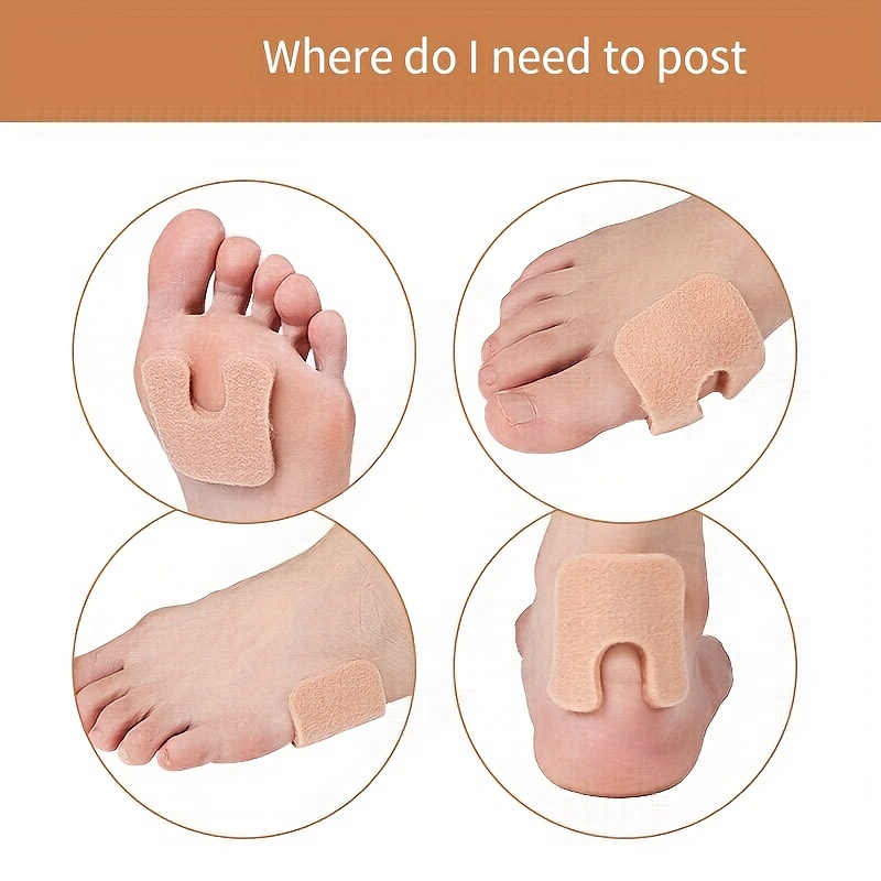 ZenToes Almohadillas de fieltro para callos en forma de U | Protege los  callos del roce en los zapatos | Reduce el dolor de pies y talón | Paquete  de