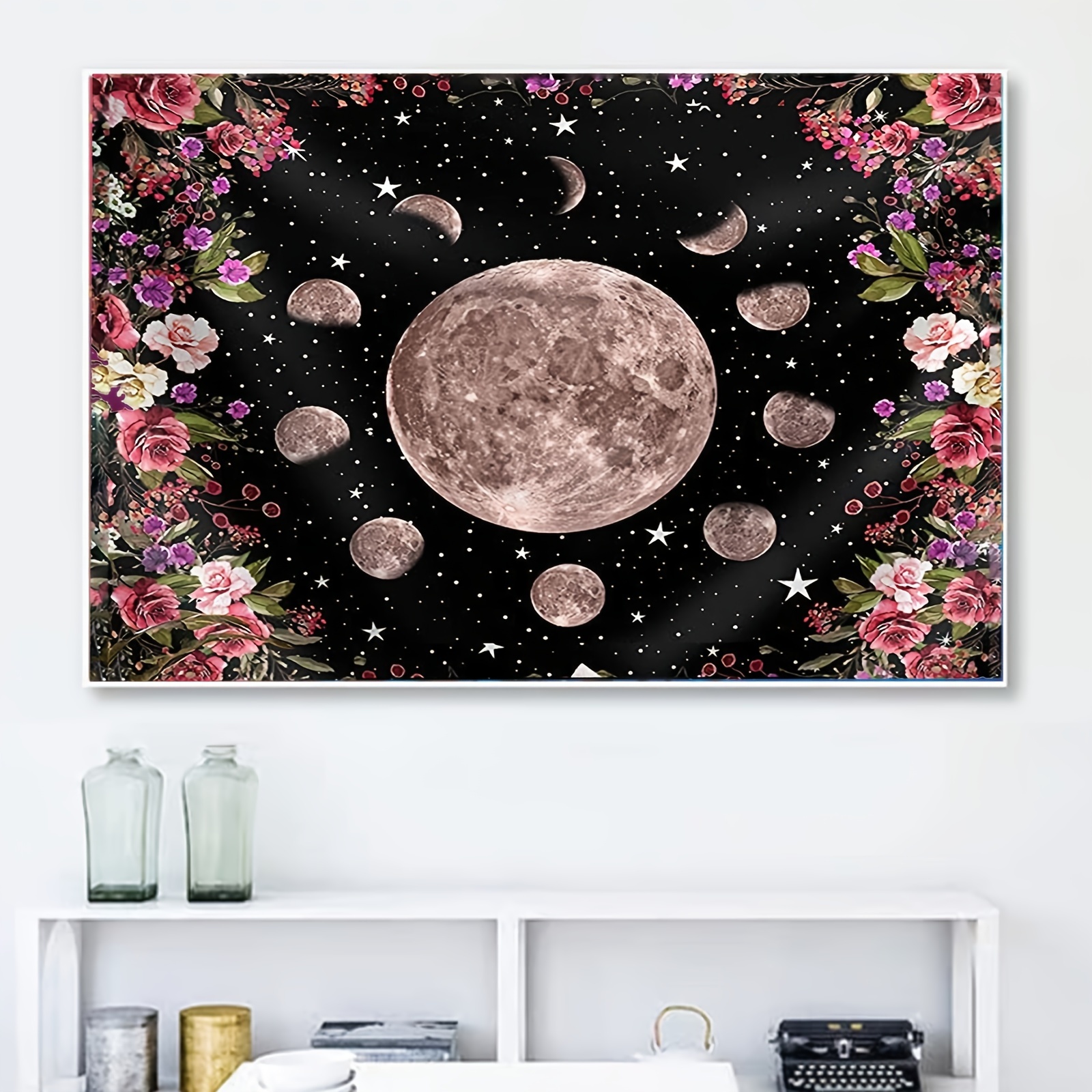 XWJJ Diamond Painting Kits For Adults Lake And Moon Embroidery Full Round  Drill Large Size Diamond Arts Crystal Gem Painting Craft For Home Wall Decor