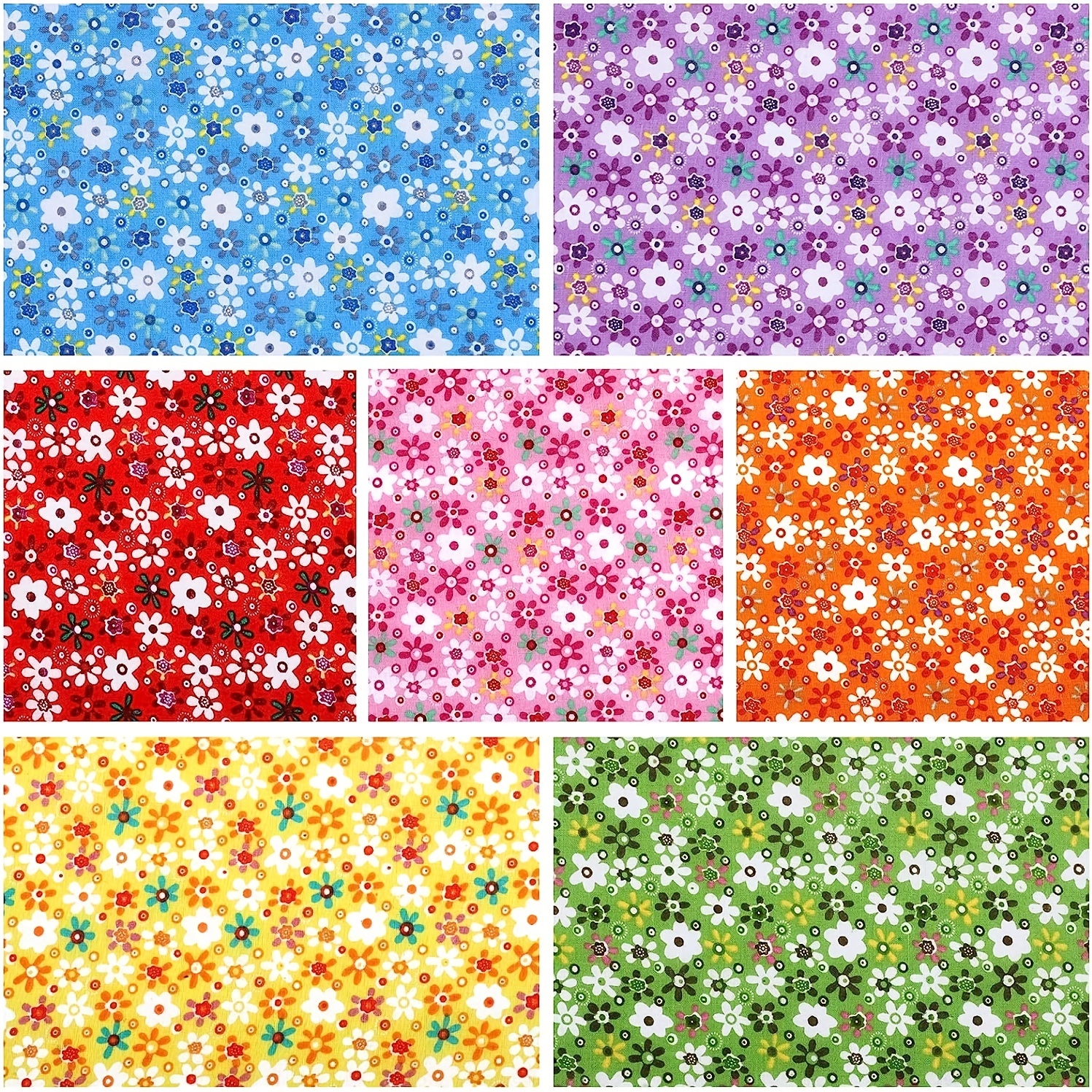 Misscrafts Cotton Quilting Fabric, 12×12-Inch