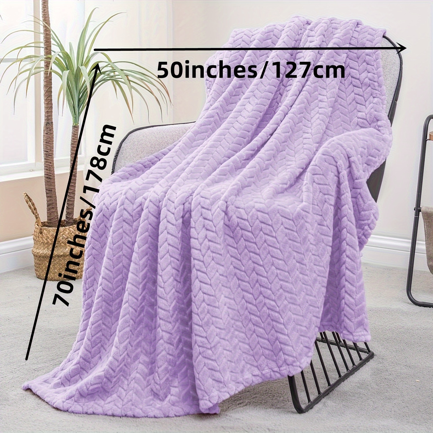 Large purple throw online blanket