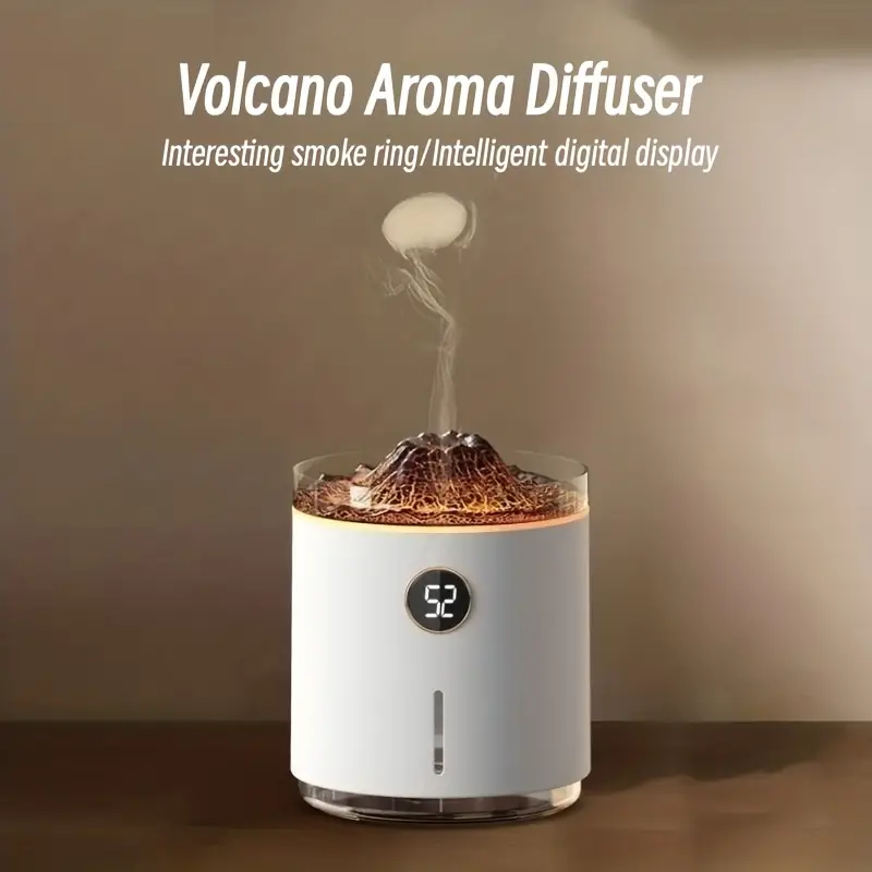 Bicolor Volcano Flame Aromatherapy Essential Oil Diffuser - Temu
