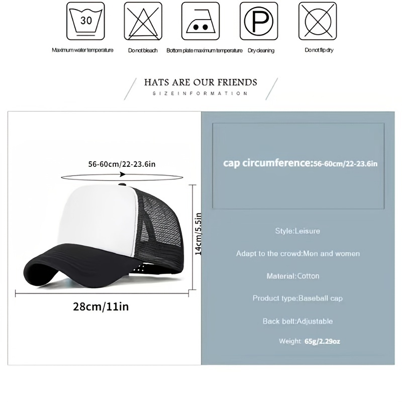 Adjustable Sponge Mesh Sunshade Baseball Cap Peaked Cap