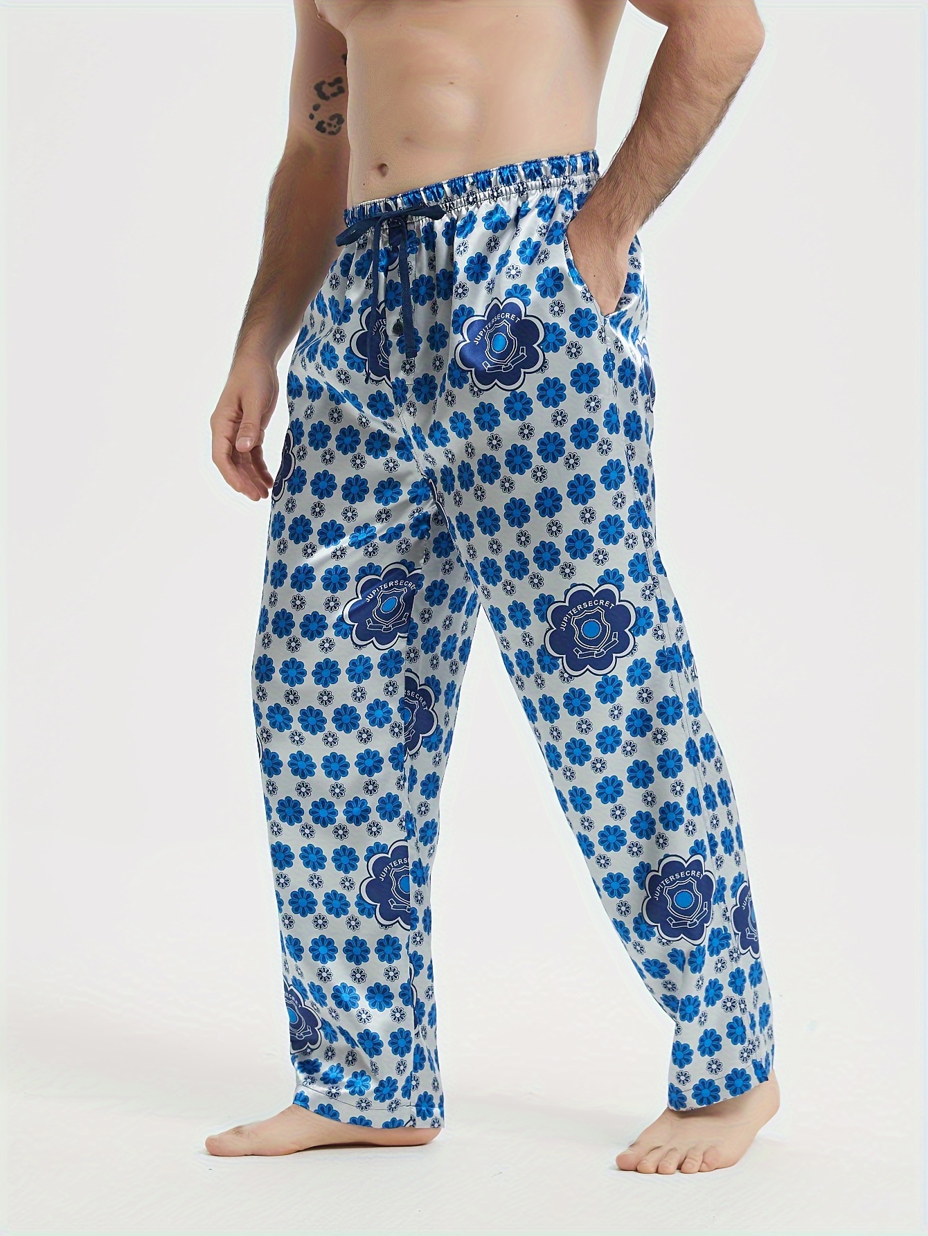 Men Christmas Print Pajama Pants