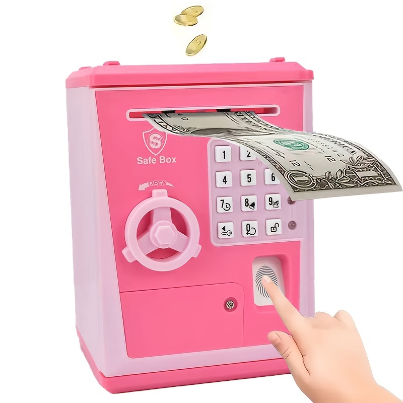 Simulierter Fingerabdruck Sensing Kindergeld Dose Cartoon Atm Passwort Box  Auto