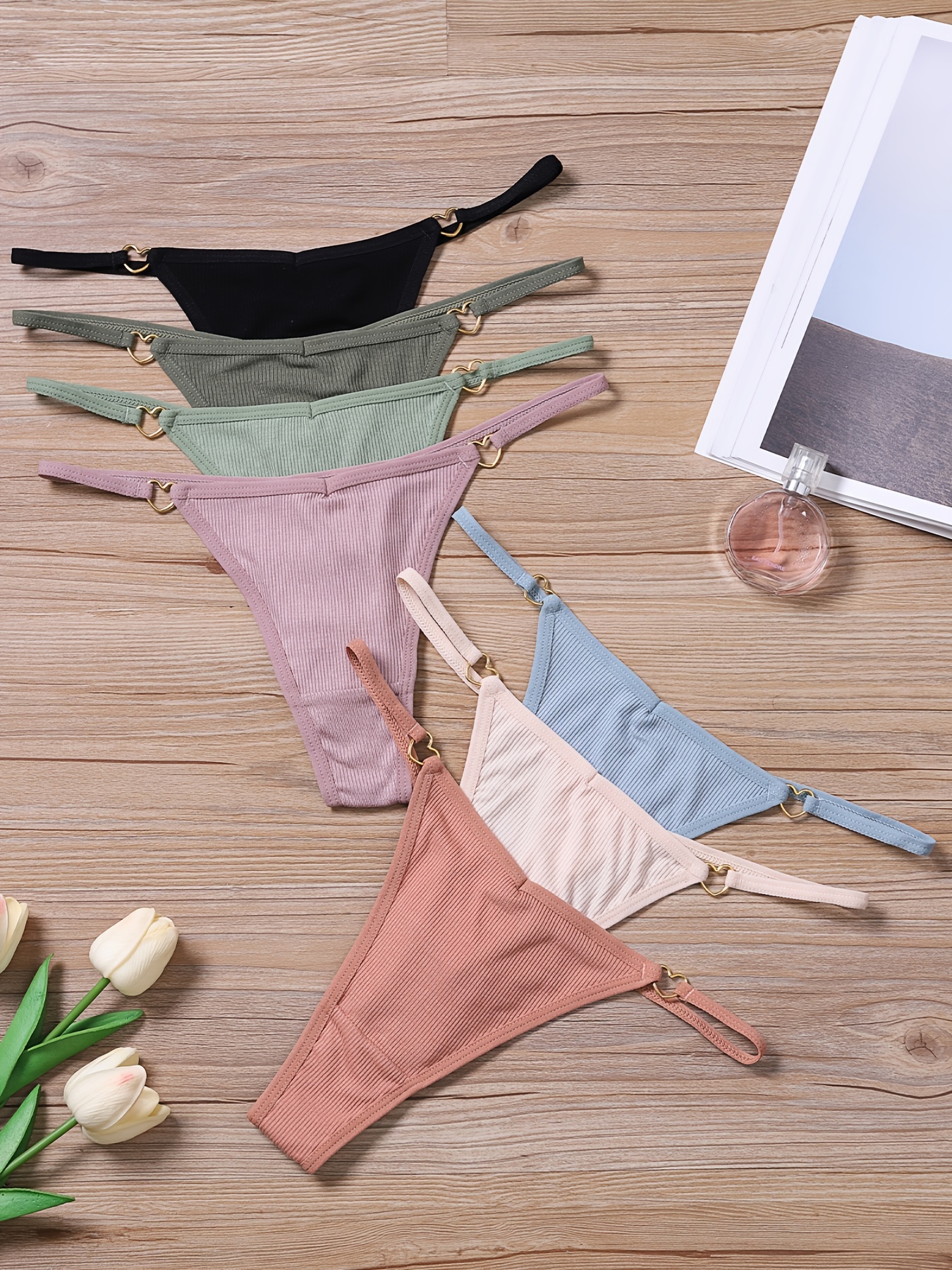 Simple Low String Bikini Panty Seamless Thin Strappy - Temu