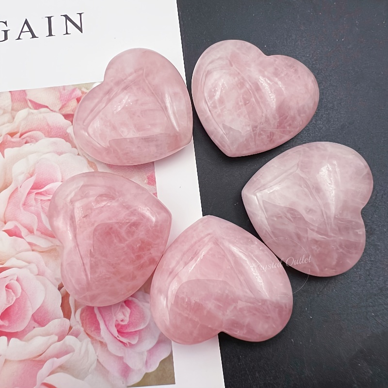 Chakra Heart Stones Natural Heart Shaped Love Gemstones - Temu
